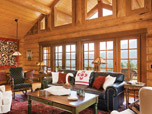 Wood houses interior