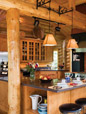 Wood houses interior