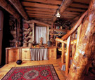 Wood houses interior