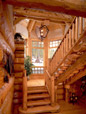 Wood houses interior