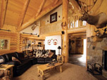 Wood houses interior