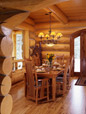 Wood houses interior