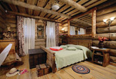 Wood houses interior