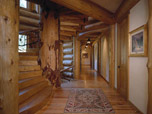 Wood houses interior