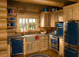 Wood houses interior