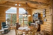 Wood houses interior