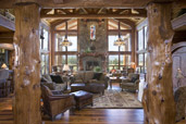 Wood houses interior