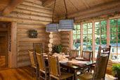 Wood houses interior