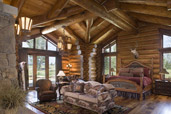 Wood houses interior