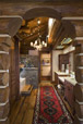 Wood houses interior