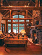 Wood houses interior
