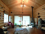Wood houses interior