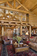 Wood houses interior