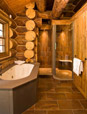 Wood houses interior