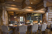Wood houses interior