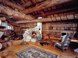 Wood houses interior