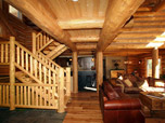 Wood houses interior