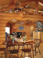 Wood houses interior