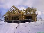 Portfolio/Log house in a field
