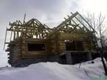 Portfolio/Log house in a field