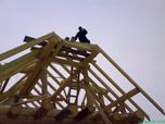 Portfolio/Log house in a field