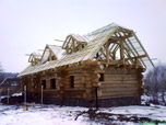 Portfolio/Log house in a field