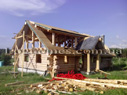 Portfolio/Slate-roofed log house