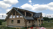 Portfolio/Slate-roofed log house