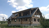 Portfolio/Slate-roofed log house