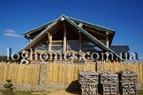 Portfolio/Slate-roofed log house