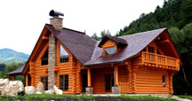 Wood houses, Log homes